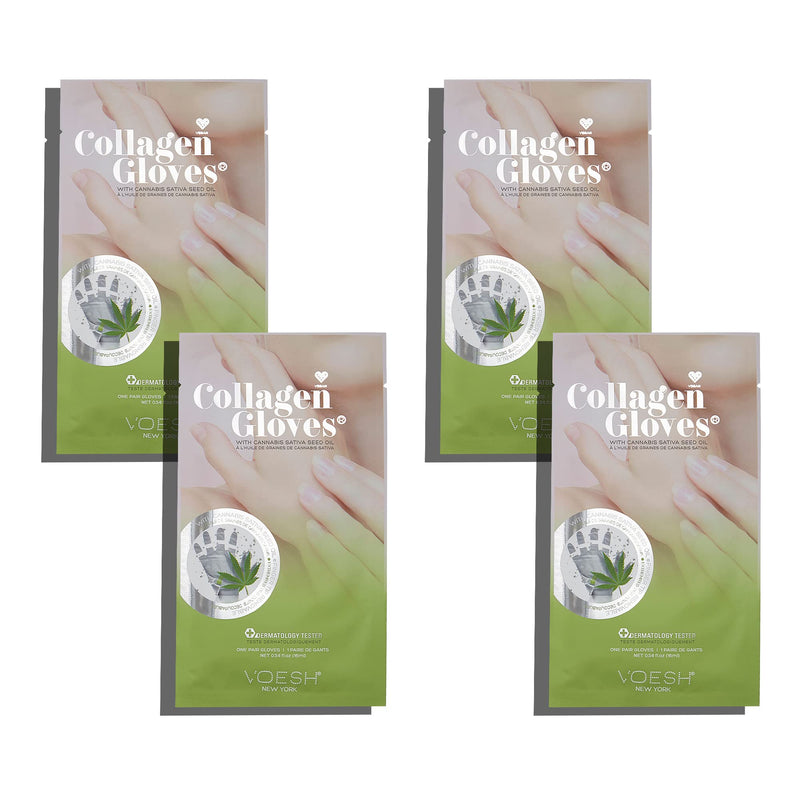 VOESH Collagen Gloves Vegan Hand Masks Herb Seed Oil Moisturizing Hand Mask Lotion Gloves Hydrating Gloves Hand Care Spa Manicure Gloves Dry Hand Treatment