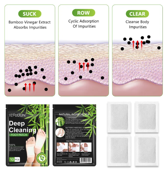 Wormwood Foot Mask - Anti-Fatigue & Sleep Care Foot Patches (10pcs/Bag)