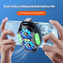 Portable Dual-Fan Phone Cooler