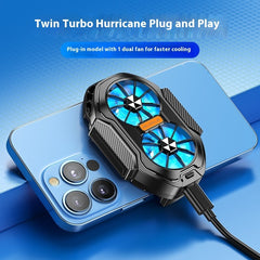 Portable Dual-Fan Phone Cooler