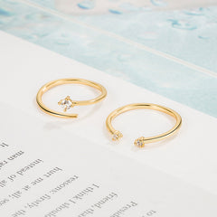 Adjustable Simple Ring for Women's Fashion