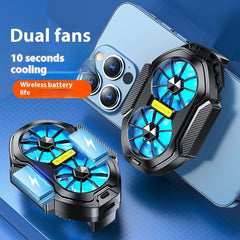 Portable Dual-Fan Phone Cooler