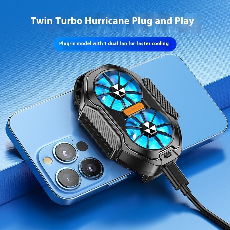 Portable Dual-Fan Phone Cooler